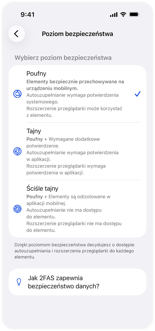 Aplikacja 2FAS Pass - Połącz