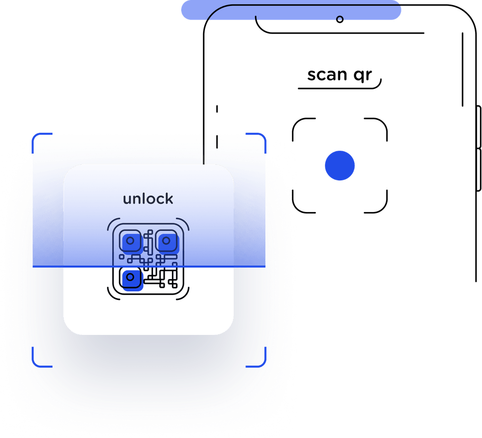 Connect it with your mobile device by scanning the QR code