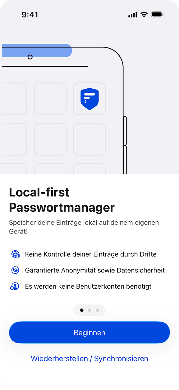 Kein Konto erforderlich