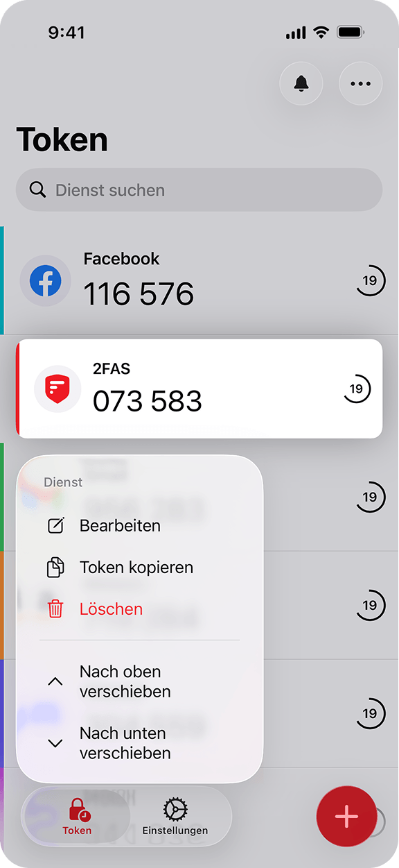 Token-Anpassung