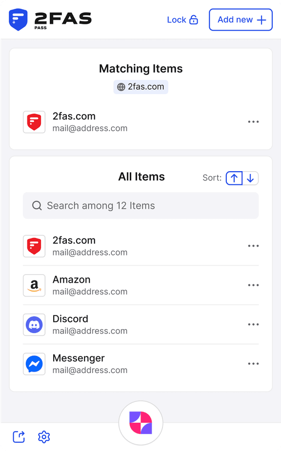 2FAS Pass Browser Extension